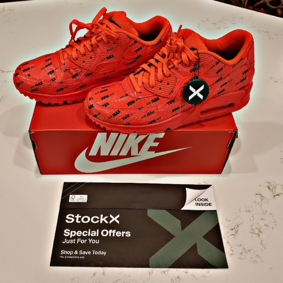 🆕️Nike Air Max 90 "Just Do It Pack Bright Crimson"🆕️ - Picture 4 of 16